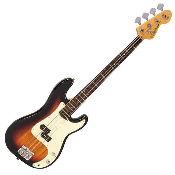Coaster P Bass Guitar. 3 Tone Sunburst.