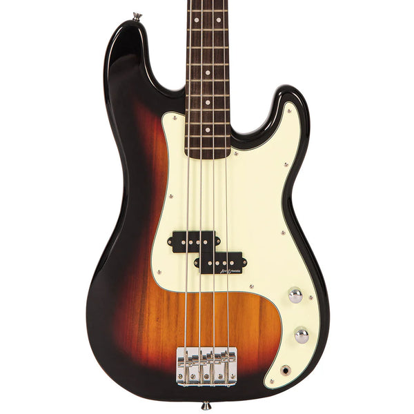 Coaster P Bass Guitar. 3 Tone Sunburst.