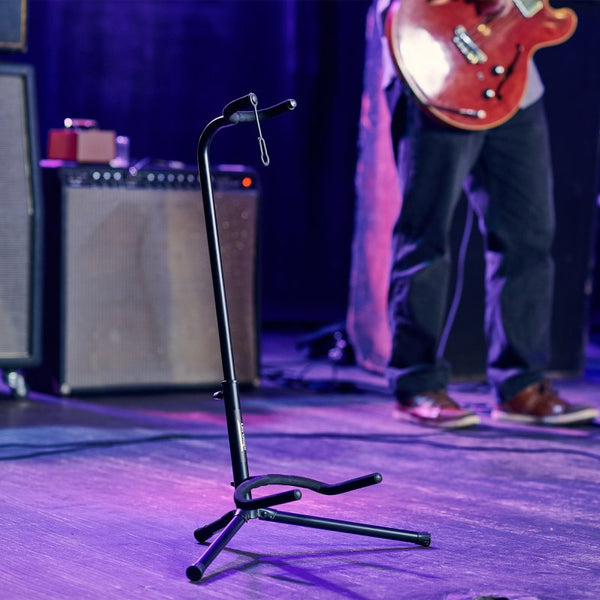 Universal Guitar Stand for Electric, Acoustic & Bass guitars in Black