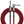 FABRIC 10' STRAIGHT TO RIGHT ANGLE ENDS RED GUITAR CABLE.