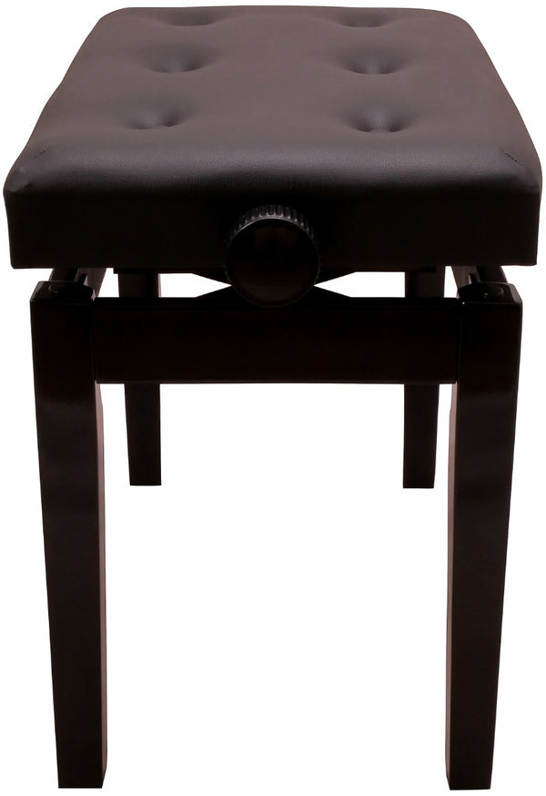 Piano Bench Adjustable Height. Black.