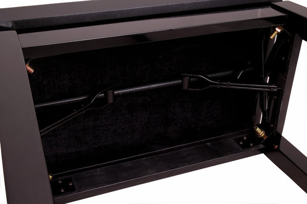 Piano Bench Adjustable Height. Black.