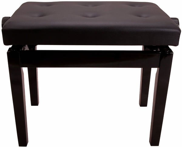 Piano Bench Adjustable Height. Black.