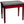 Montford Piano stool in Gloss Mahogany finish with back vinyl top and storage under the seat. Closed position.