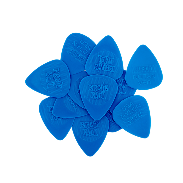 Ernie Ball NYLON Guitar Plectrums. Pack of 12 Picks. Thin 0.53mm.