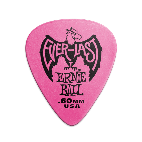 EVERLAST Plectrums. Pack of 12 Picks. 0.6mm