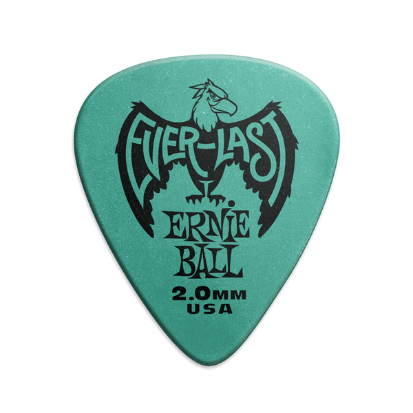 EVERLAST Plectrums. Pack of 12 Picks. 2.0mm