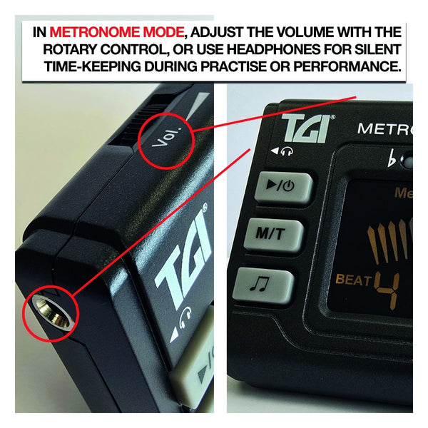 Tuner Chromatic Tuner/Metronome with Clip On Mic.