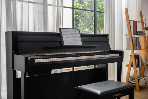 Medeli UP605BK FORTE Series Digital Grand Piano with Package options. Black