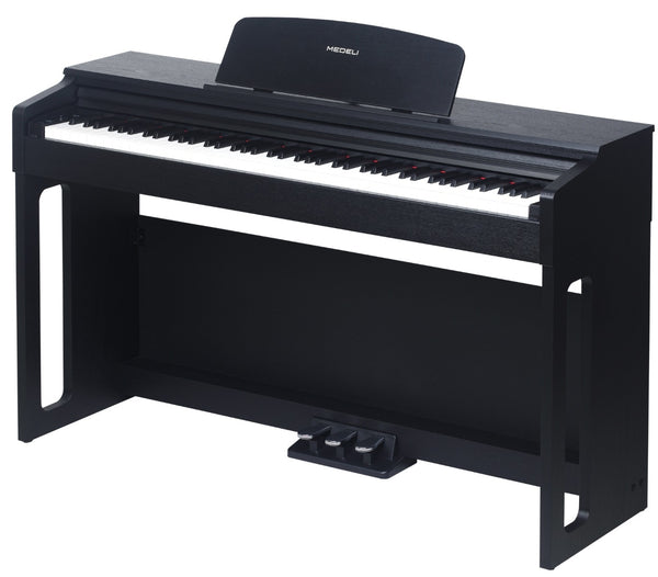 Medeli EDUCATIONAL Series Digital Upright Piano. 88 Key. Black with Package options. Black.