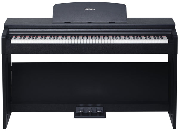 Medeli EDUCATIONAL Series Digital Upright Piano. 88 Key. Black with Package options. Black.