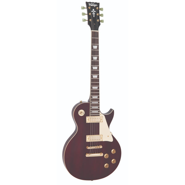 Vintage V100WR Les Paul in Wine Red.