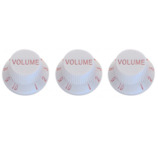 STAGG SP-KNST-WH  Strat 3 x control knob set. White.
