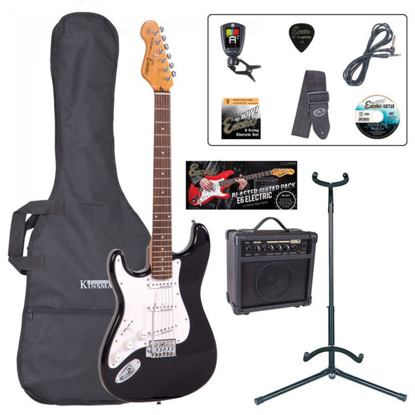 Encore EBPLHE6BLK Electric Guitar Pack (LH) Black