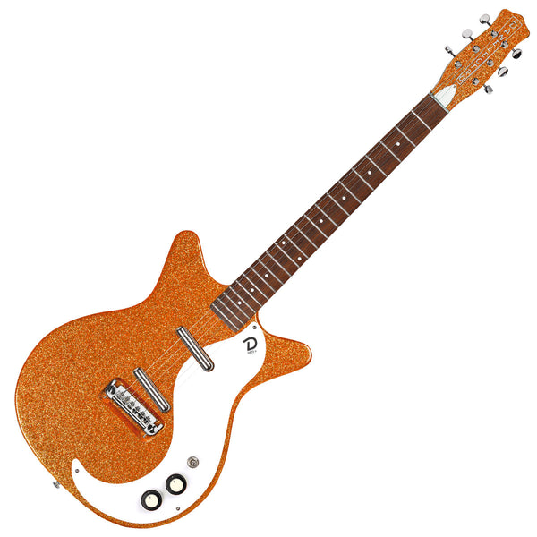 Danelectro '59M NOS Electric Guitar ~ Orange Metal Flake