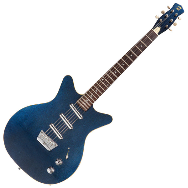 Danelectro Triple Divine Guitar ~ Metallic Blue