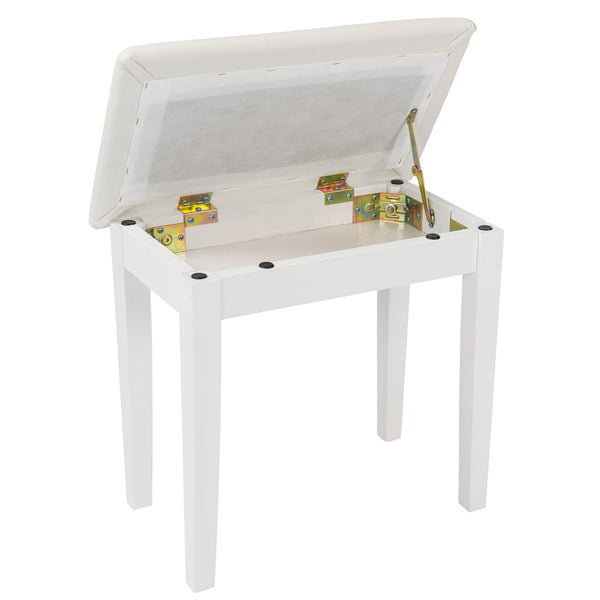 Kinsman Piano Bench with Storage ~ Satin White