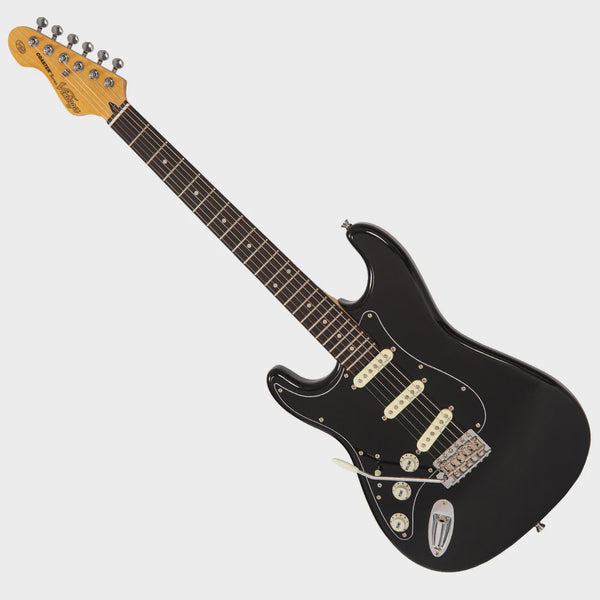 LH-V60BLK -Vintage V60 Coaster Series Electric Guitar ~ Left Hand Gloss Black