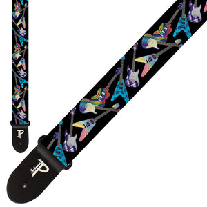 Perri's Kids Length Polyester Webbing Strap ~ Guitars