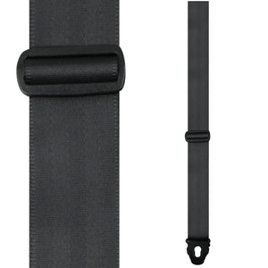 Perris Lock Seatbelt Guitar Strap ~ Black