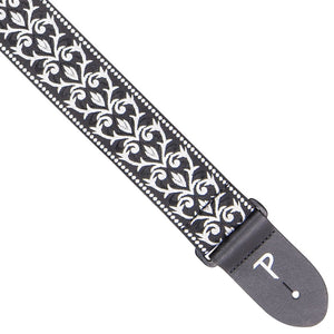 Perri's Webbing Jacquard Guitar Strap ~ Black/White Tribal