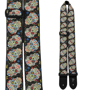 Perris Hope Collection Guitar Strap ~ Skulls