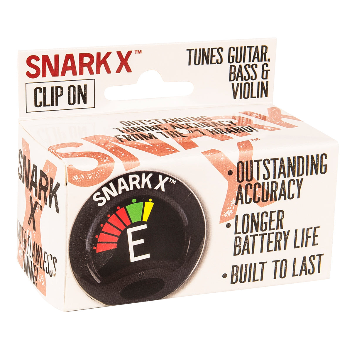 Snark X Clip on Guitar Bass Violin Tuner derosa music uk