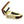 Thalia Exotic Series Shell Collection Capo ~ Gold with Crimson Paua Inlay