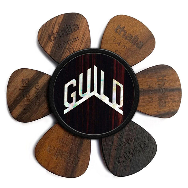 GuildÂ® by Thalia Pick Puck ~ Black Ebony with Guild Pearl Logo
