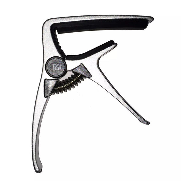 TGI TGTC4SL Acoustic Guitar Trigger Capo Silver