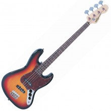 Vintage VJ74SSB Jazz Bass Guitar Sunburst